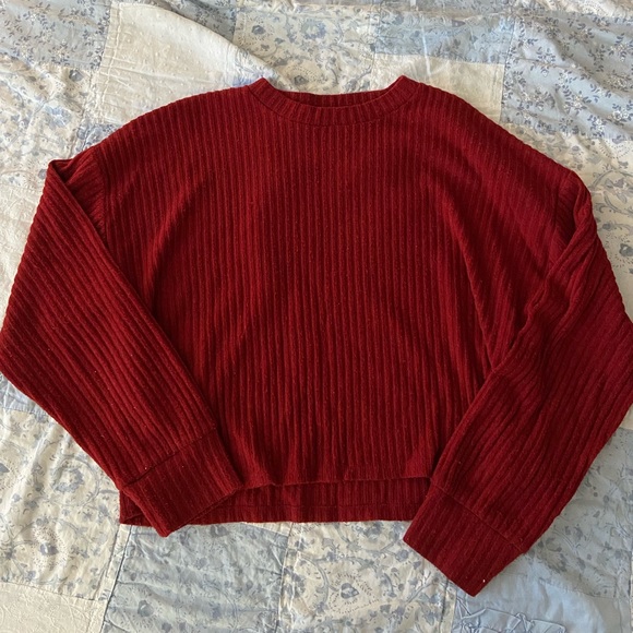 Aritzia Sweaters - ❌SOLD❌ Aritzia Wilfred Free Red Sweater